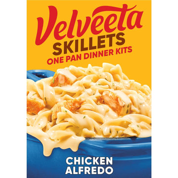 Velveeta Skillets Chicken Alfredo One Pan Dinner Kit, 12.5 oz Box