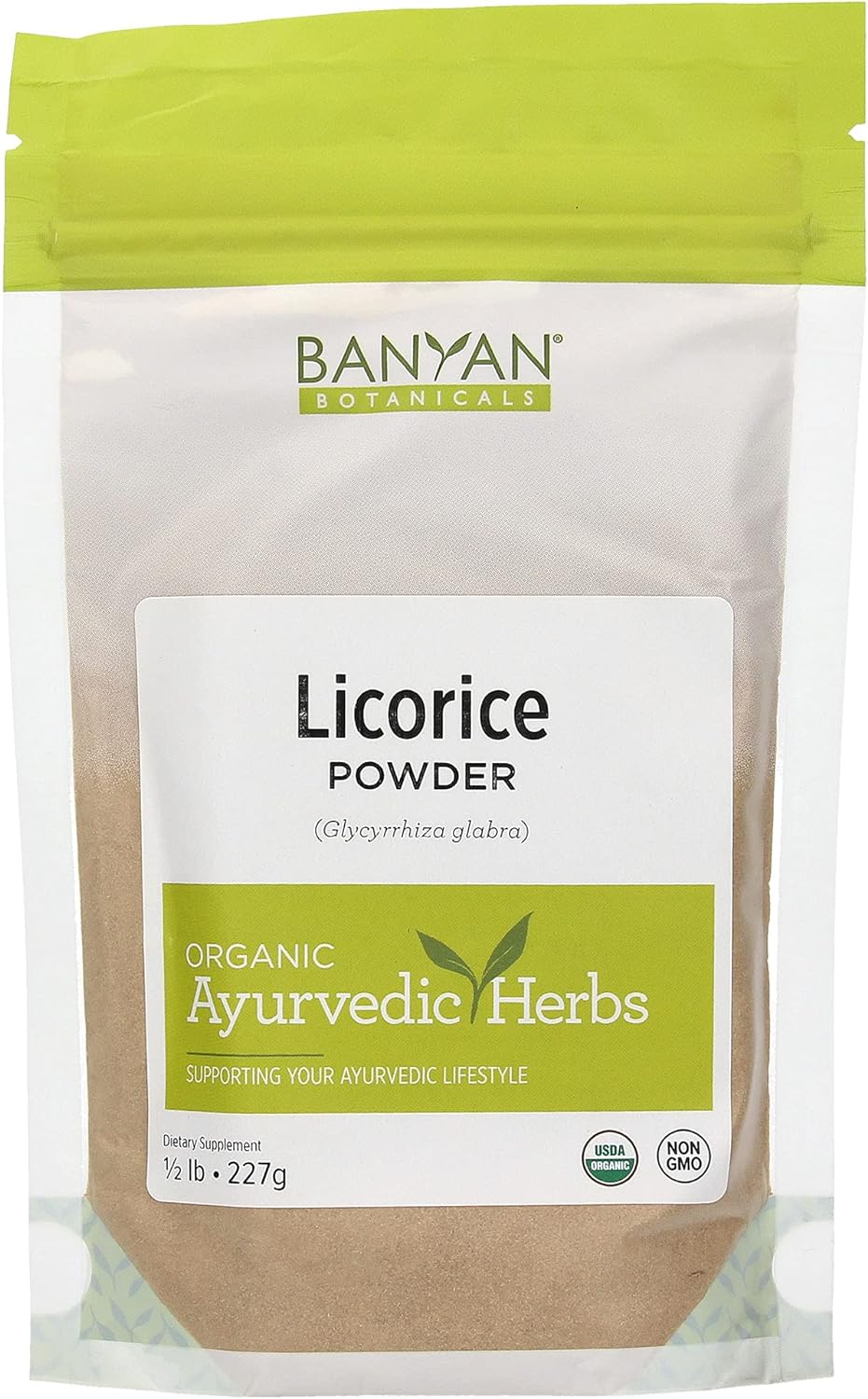 Banyan Botanicals Licorice Root Powder, 1/2 Pound - USDA Organic - Glycyrrhiza glabra - Ayurvedic Herb for Lungs, Skin, & Stomach ?