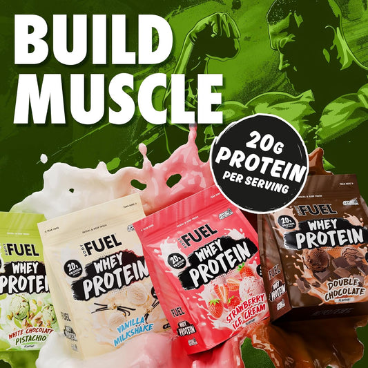 Bodyfuel Whey Protein Powder - 20G Protein For Muscle Recovery & Weight Management - Low-Calorie, Keto-Friendly - (900G - 27 Servings) (White Chocolate Pistachio)