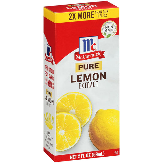 McCormick Pure Lemon Extract, 2 fl oz (Pack of 6)