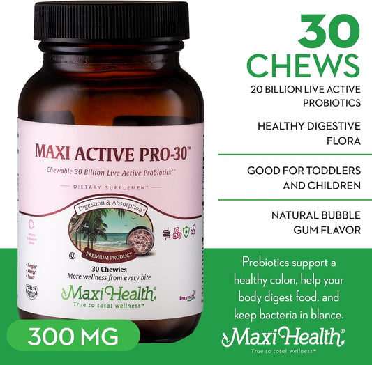 Maxi Active Pro-30™ Chewable Tablets Children Friendly Bubble Gum Flavor