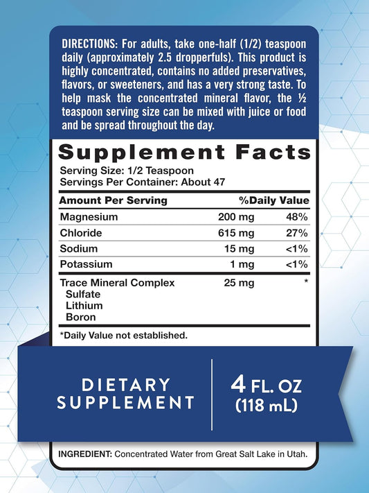 Nature'S Truth Ionic Magnesium Liquid Drops | 200Mg | 4 Fluid Ounces | With Electrolytes & Trace Minerals | Vegan, Non-Gmo & Gluten Free Supplement