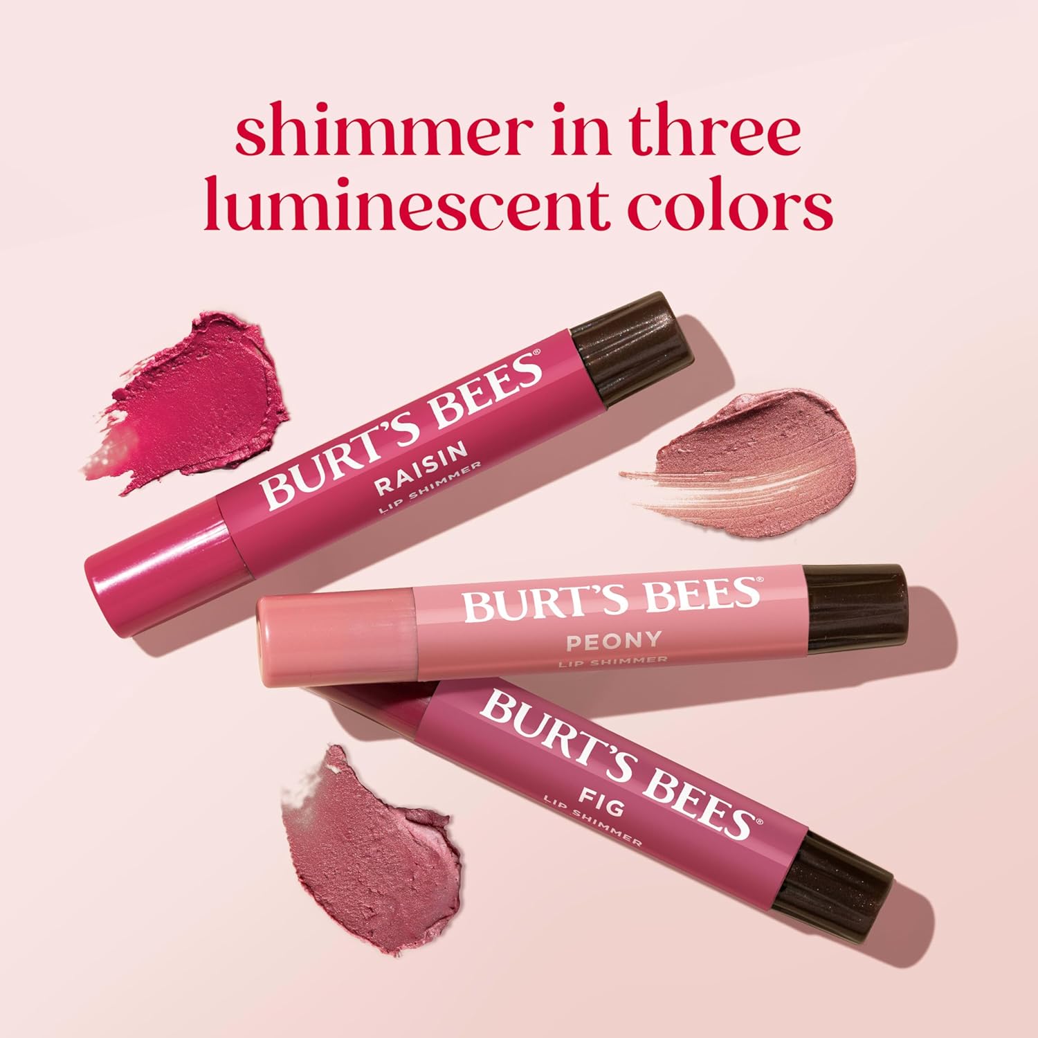 Burt'S Bees Shimmer Lip Tint, Tinted Lip Balm Stick, Moisturizing For All Day Hydration With Natural Glowy Pigmented Finish & Buildable Color, Fig, 1 Tube, 0.09 Oz. : Beauty & Personal Care