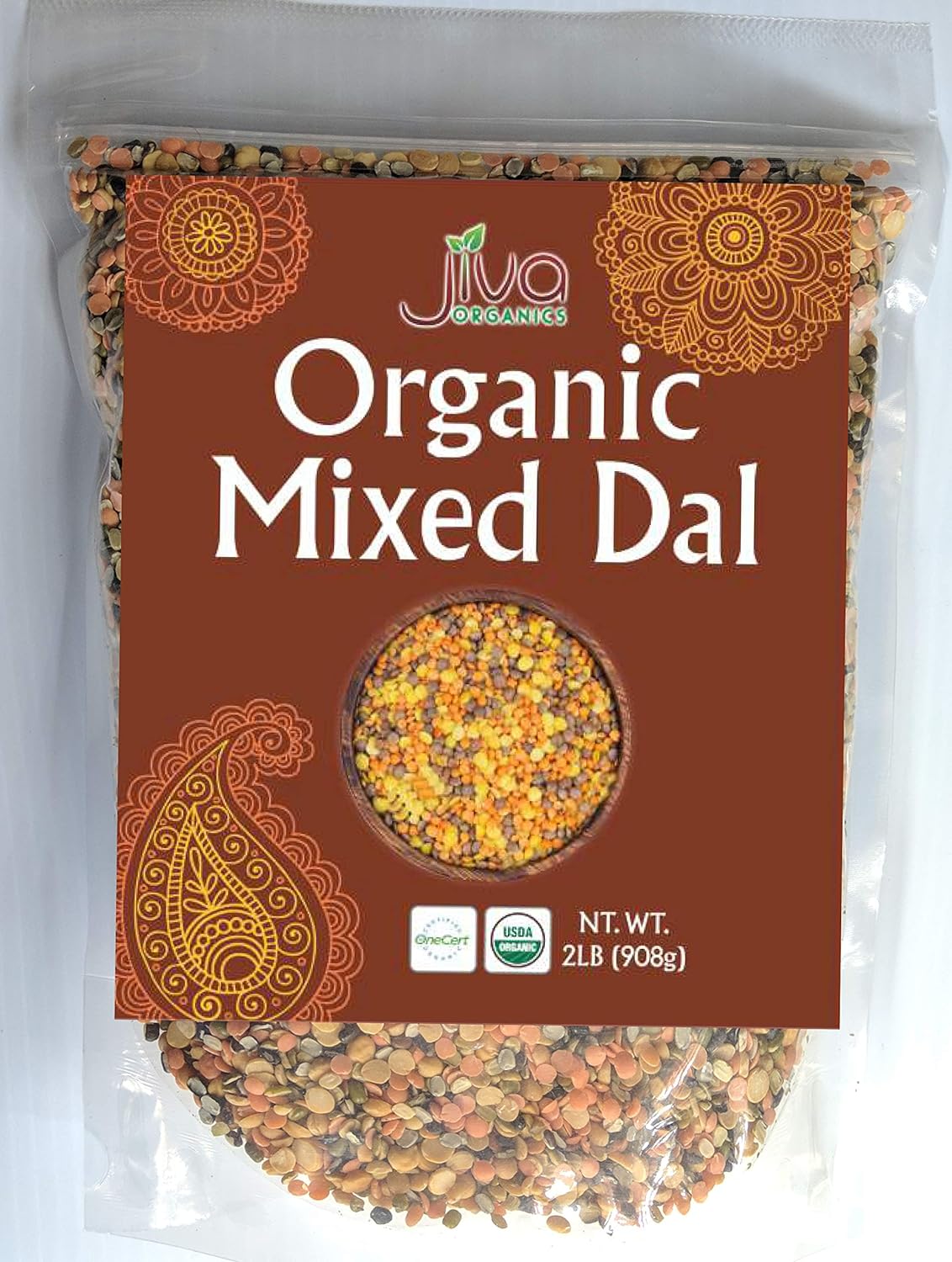 Jiva Organic Mixed Dal 2LB (Mixed Lentils) 32oz Bag