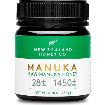 New Zealand Honey Co. Raw Manuka Honey Umf 28+ | Mgo 1450+, Umf Certified / 8.8Oz