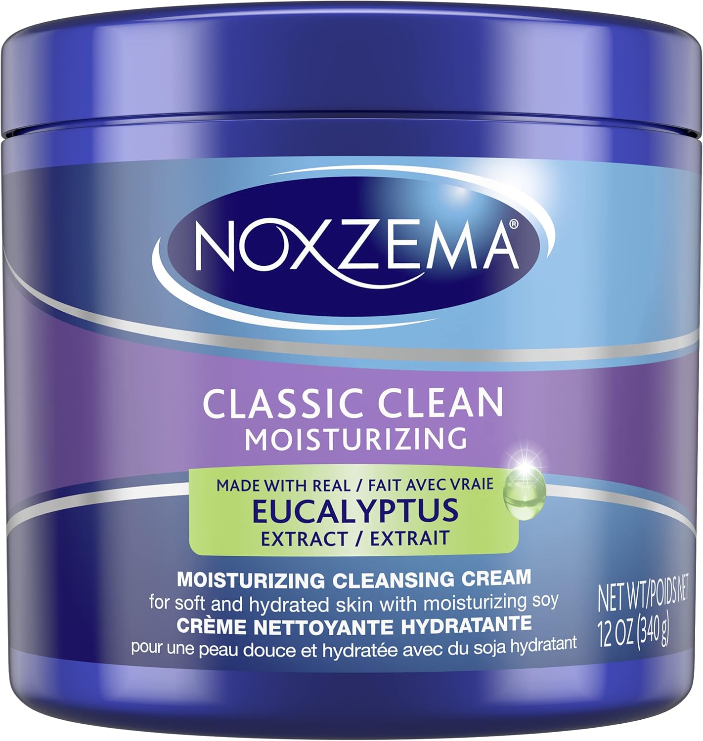 Noxzema Classic Clean, Moisturizing Cleansing Cream, 12 Ounce Plastic By Noxzema