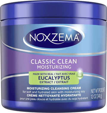 Noxzema Classic Clean, Moisturizing Cleansing Cream, 12 Ounce Plastic By Noxzema