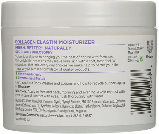 St Ives Collagen Elastin Face Moisturizer Timeless Skin 10 Oz. Jar (3-Pack)