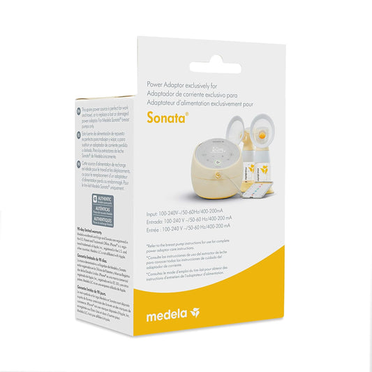 Medela Sonata Replacement Power Adaptor, Spare Power Supply Cord For Easy Portability, Designed For Sonata Breast Pump While Traveling Or Away From Home, Authentic Spare Part