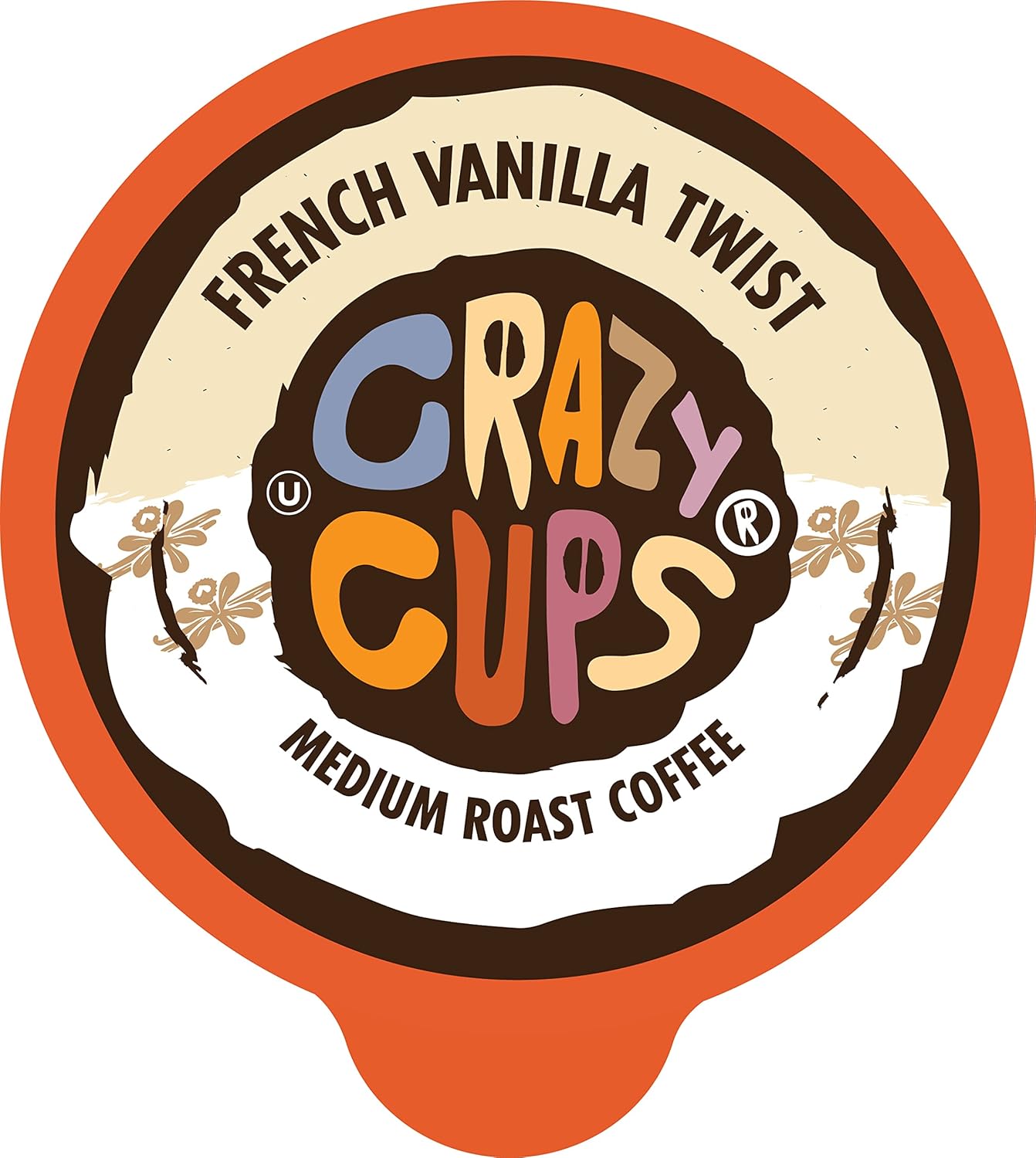 Crazy Cups Flavored Coffee Pods, French Vanilla Twist, French Vanilla K Cups, Single Serve Coffee For Keurig K Cups Machines, Hot Or Iced Coffee, Medium Roast Coffee In Recyclable Pods, 22 Count (Pack Of 1)