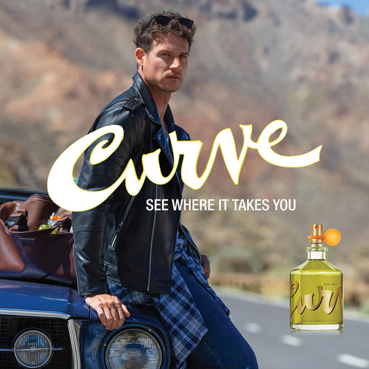 Curve Men's Cologne Fragrance Spray, Spicy Wood Magnetic Scent for Day or Night, 2.5 Fl Oz