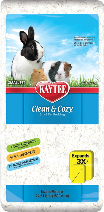 Kaytee Clean & Cozy White Small Animal Pet Bedding 24.6 Liters