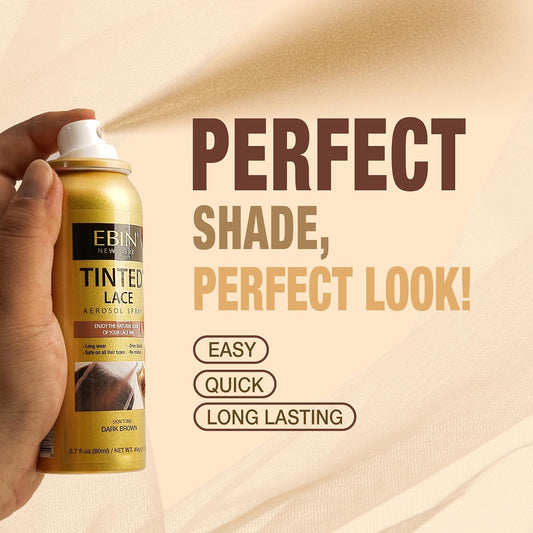 Ebin Tinted Lace Spray (80Ml, Medium Warm Beige)