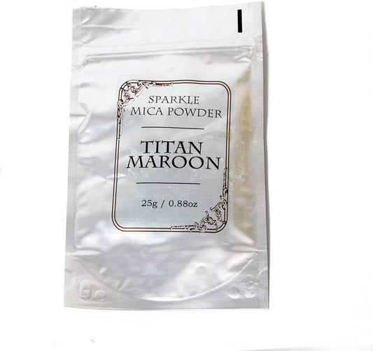 Mystic Moments | Titan Maroon Sparkle Mica 25g Vegan GMO Free