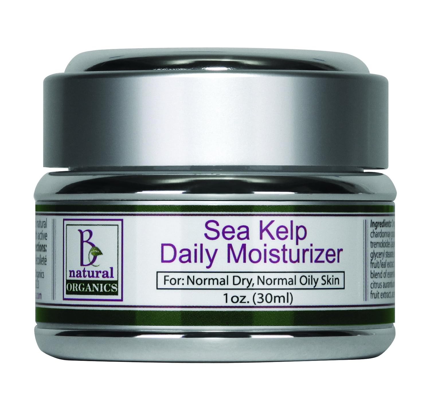 Be Natural Organics Sea Kelp Moisturizer (High Performing Anti-Aging Moisturizer) 1 Oz (30 Ml)
