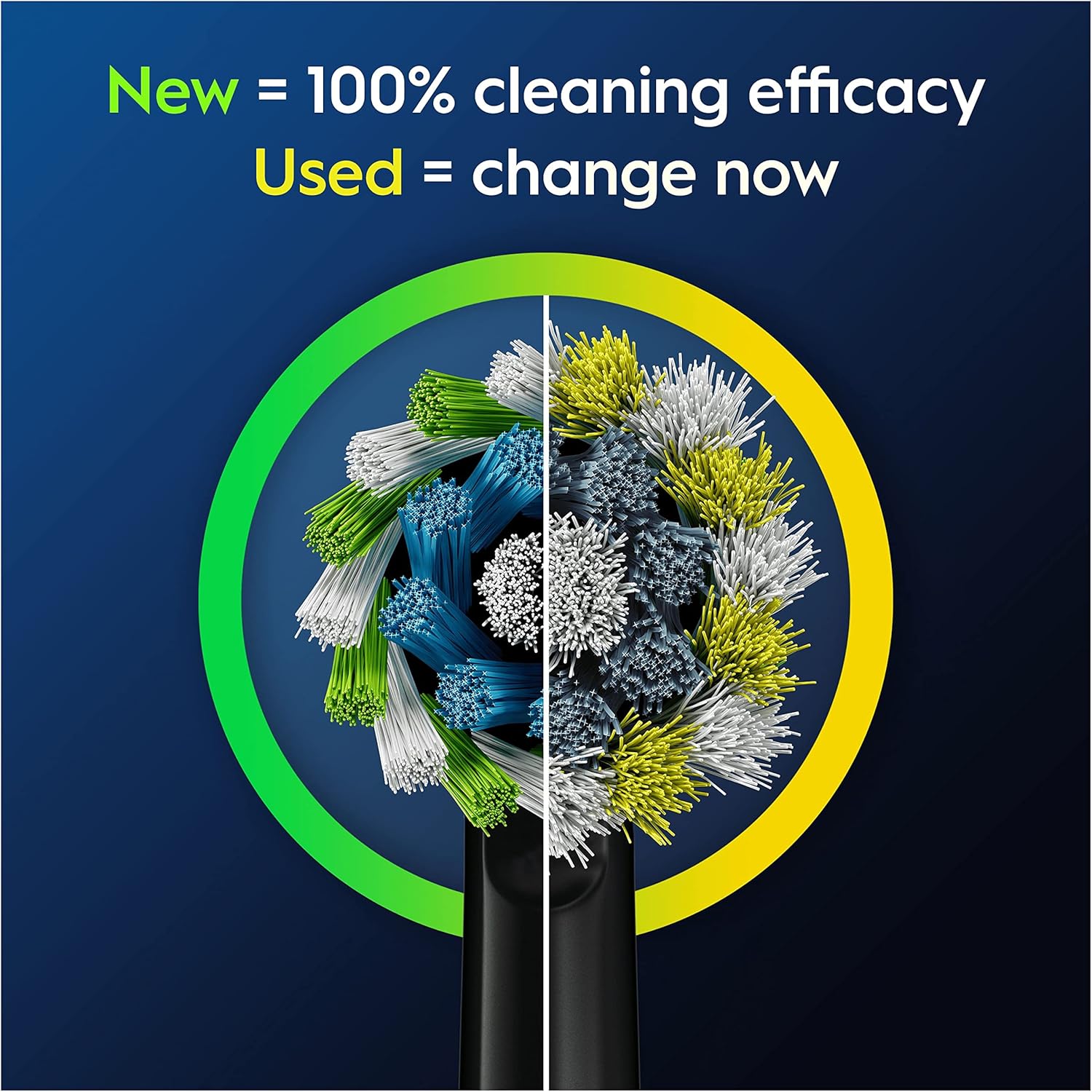 Oral-B Pro Cross Action Black Toothbrush Heads, Pack of 10 Counts, Suitable for Mailbox : Amazon.co.uk: Health & Personal Care