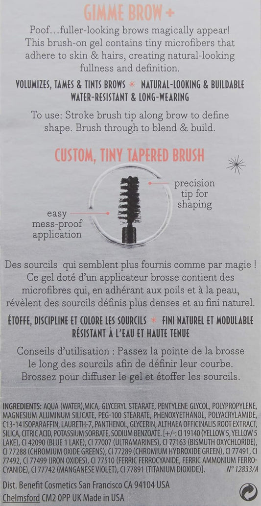Benefit - 'Gimme Brow+' volumising eyebrow gel 3g Shade 6