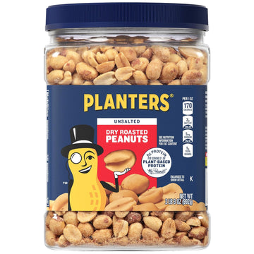 Planters Unsalted Dry Roasted Peanuts 2 Lb 3 Oz (992G)