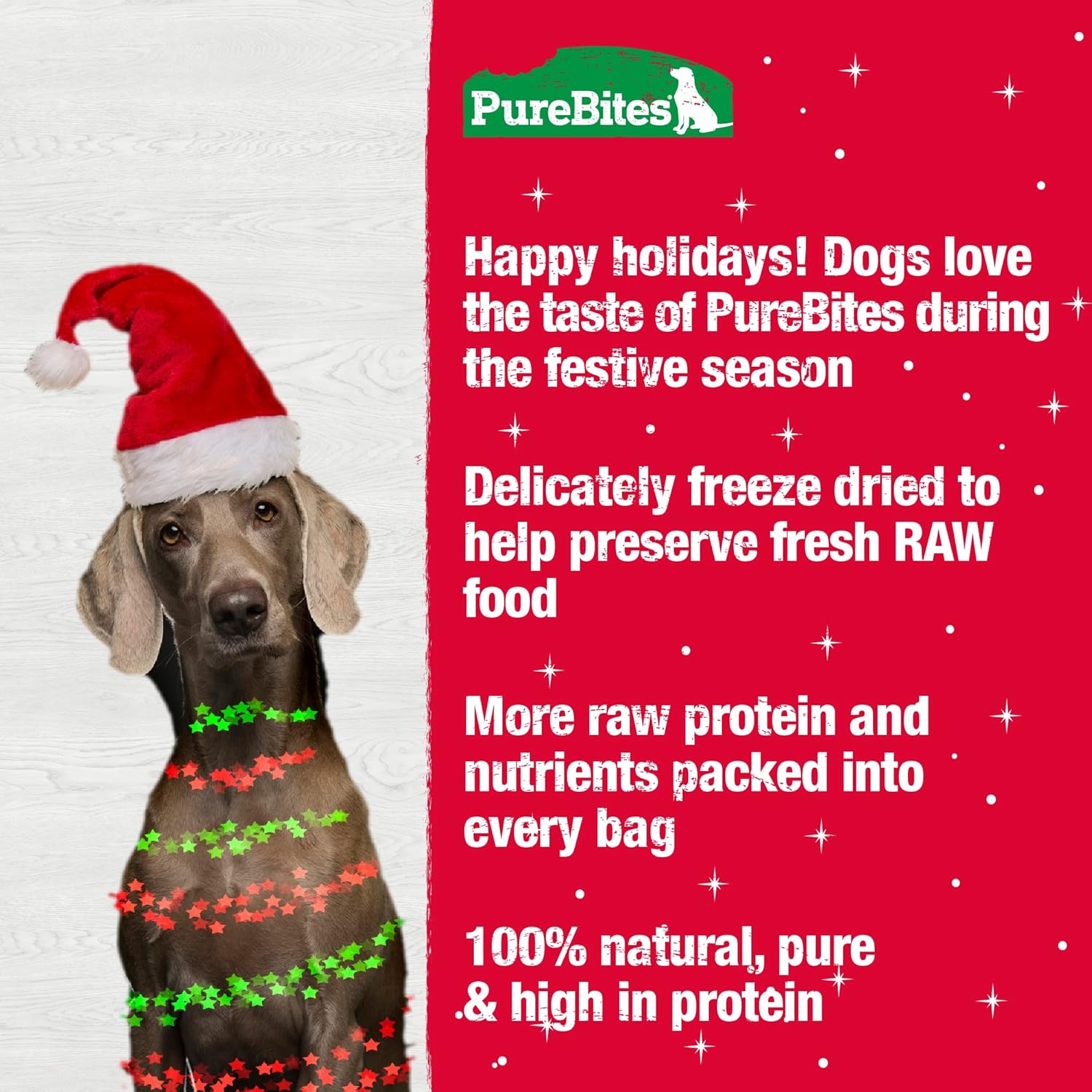 PureBites Turkey & Sweet Potato Freeze Dried Dog Holiday Treats, 1 Ingredient, Made in USA, 2.5oz : Pet Supplies