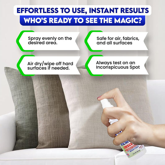 Zorbx Unscented Mini Odor Eliminator Spray – Used In Hospitals & Healthcare Facilities | Advanced Trusted Formula | Tag Along, Lightweight And Travel-Friendly Odor Remover - 2 Oz