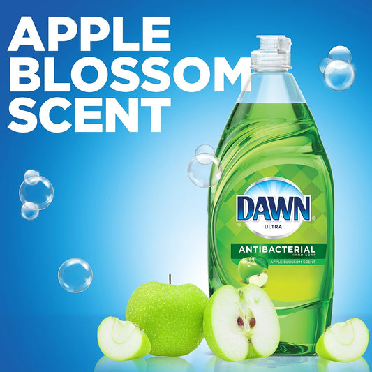 Dawn Dish Soap + Antibacterial Hand Soap, Includes 1 Dishwashing Liquid Refill Original Scent, 1 Hand Soap Refill Apple Blossom Scent, 56 Fl Oz (Pack of 2)