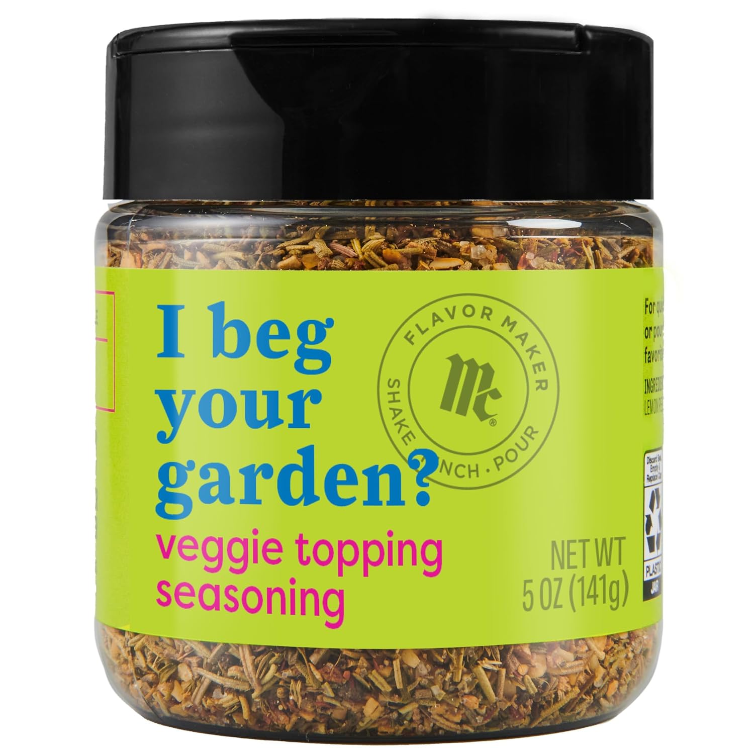 Mccormick Veggie Topping Seasoning, Flavor Maker, 5 Oz