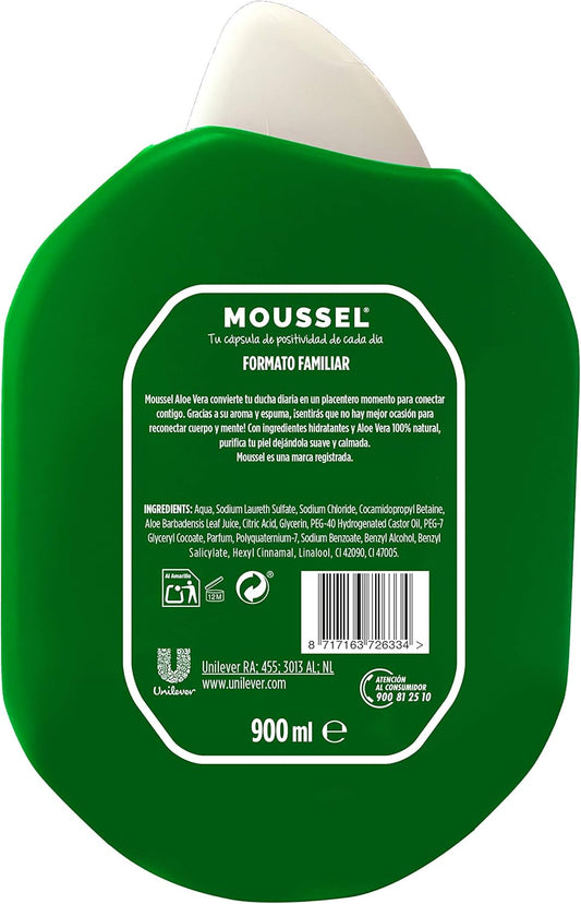 Moussel Purifying Shower Gel With Aloe Vera Family Size 900 Ml - Pack Of 4