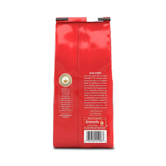 Community Coffee Pecan Praline Flavored 72 Ounces, Medium Roast Ground Coffee, 12 Ounce Bag (Pack of 6)
