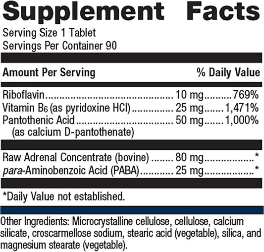 Metagenics Adrenogen - Adrenal Health Support - Raw Adrenal Complex - Aid In Hormone Balance* - With B Vitamins & Paba - Guaranteed Raw - Non-Gmo - Gluten-Free - 90 Tablets