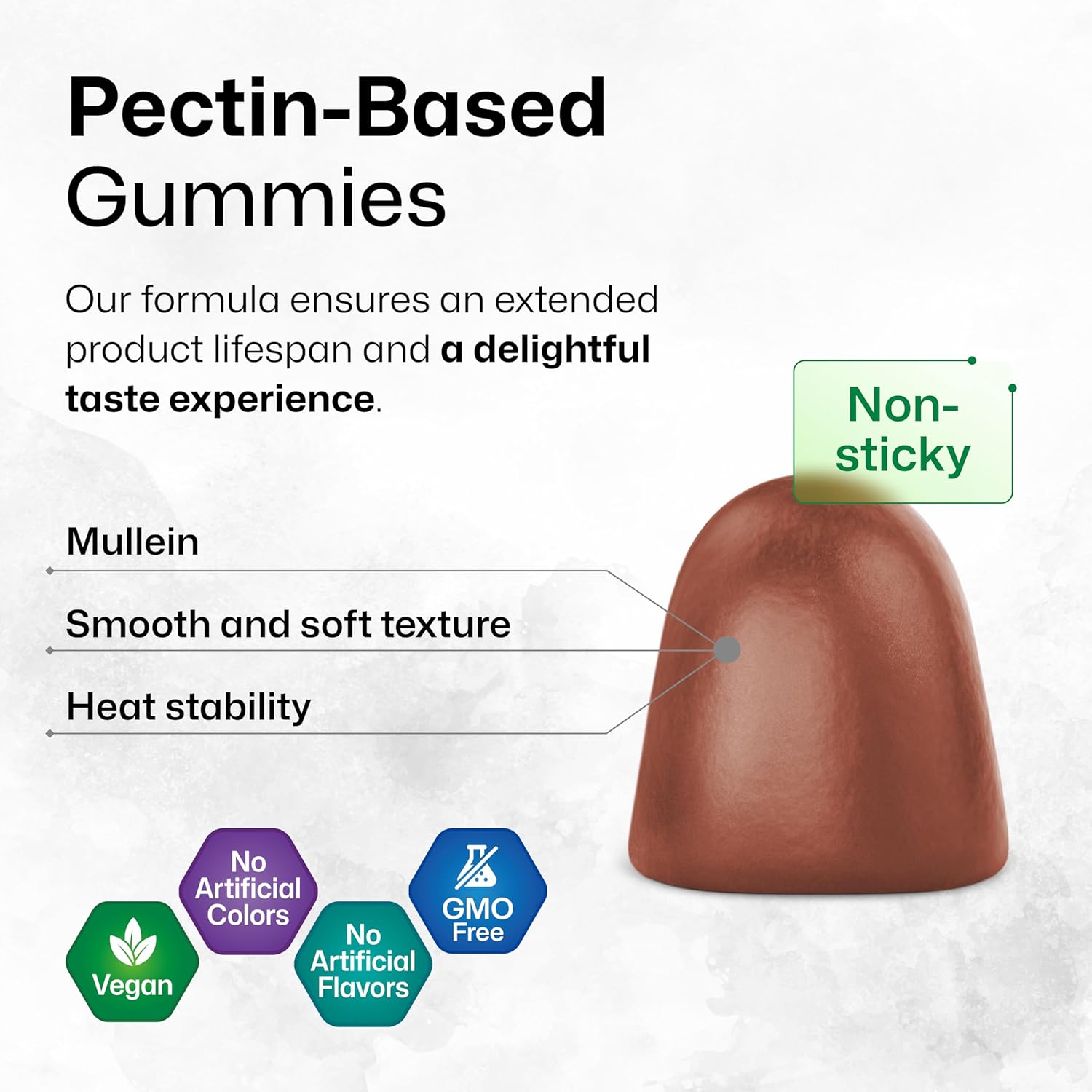 Bio Krauter Mullein Gummies For Lungs 2000 Mg - 60 Chews - Lung Detox Supplement - Mullein Leaf Gummies - Vegan, Gelatine-Free : Health & Household