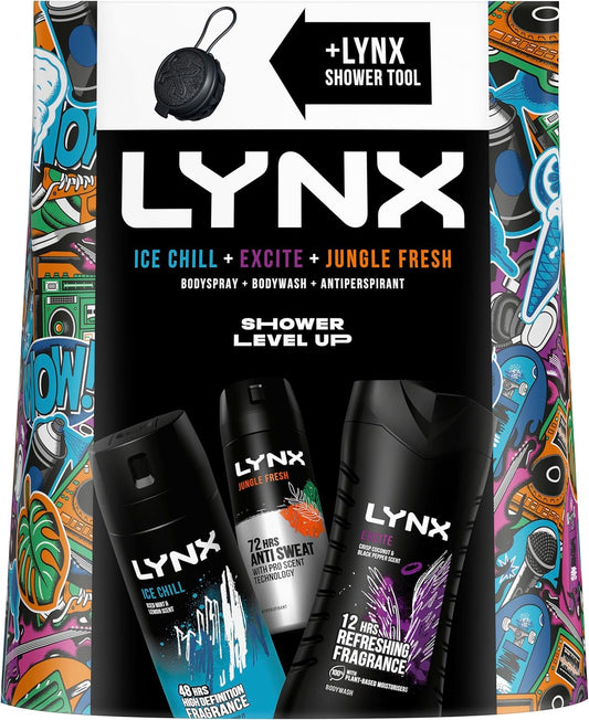 Lynx Allstars Trio + Shower Tool Gift Set