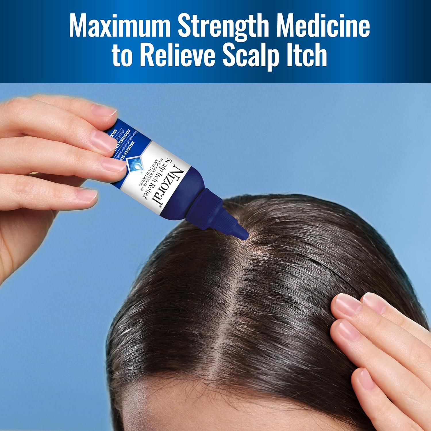 Nizoral Scalp Itch Relief Liquid—Relieves Scalp Itch And Soothes, Calms And Hydrates With Maximum Strength Anti-Itch Medicine (Hydrocortisone 1%), 2 Fl Oz : Health & Household
