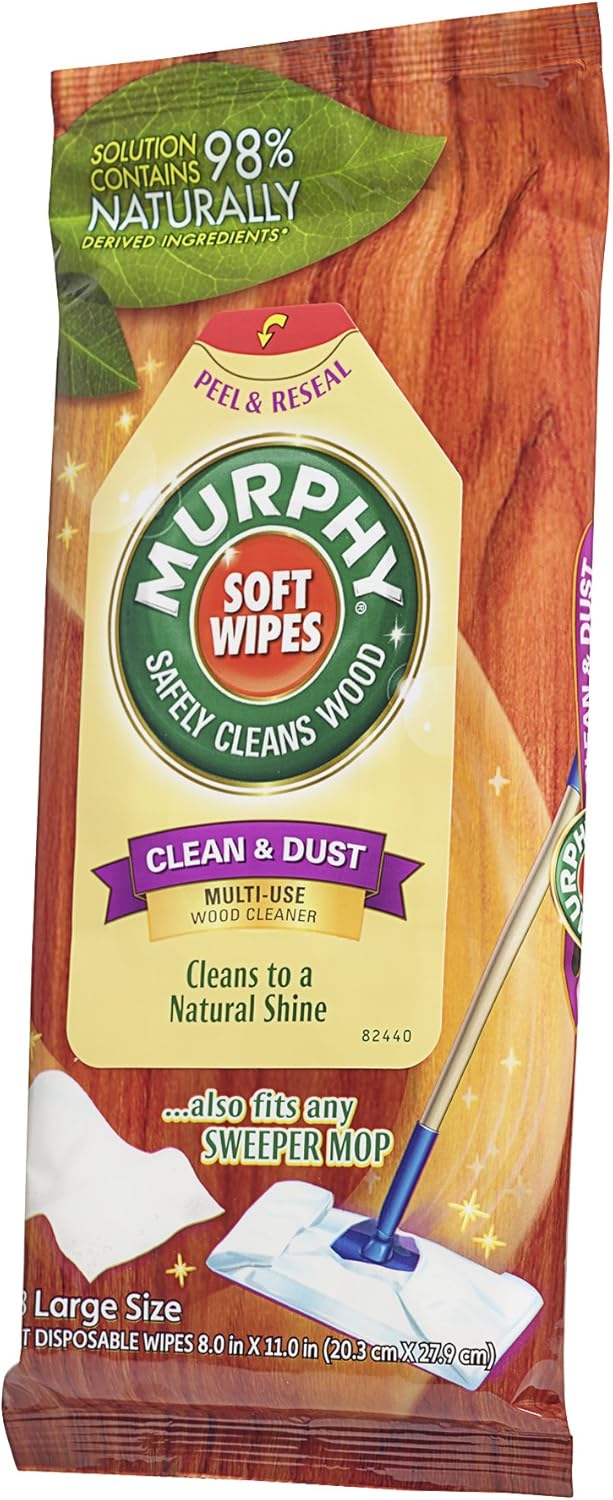 Murphy'S Oil Wet Disposable Soft Wipes, Large, 18 Count : Health & Household