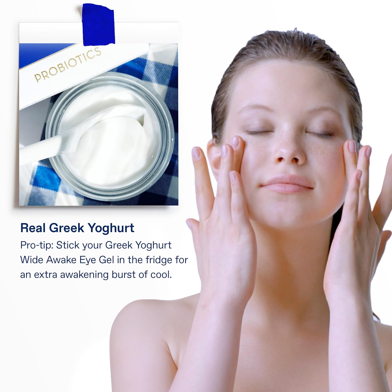 Korres Greek Yoghurt Wide Awake Eye Gel Serum With Hyaluronic Acid And Caffeine For Dark Circles, Puffy Eyes And Under Eye Bags, Roller Massage Ball Applicator, Brightening And Hydrating, 0.51 Fl Oz : Beauty & Personal Care