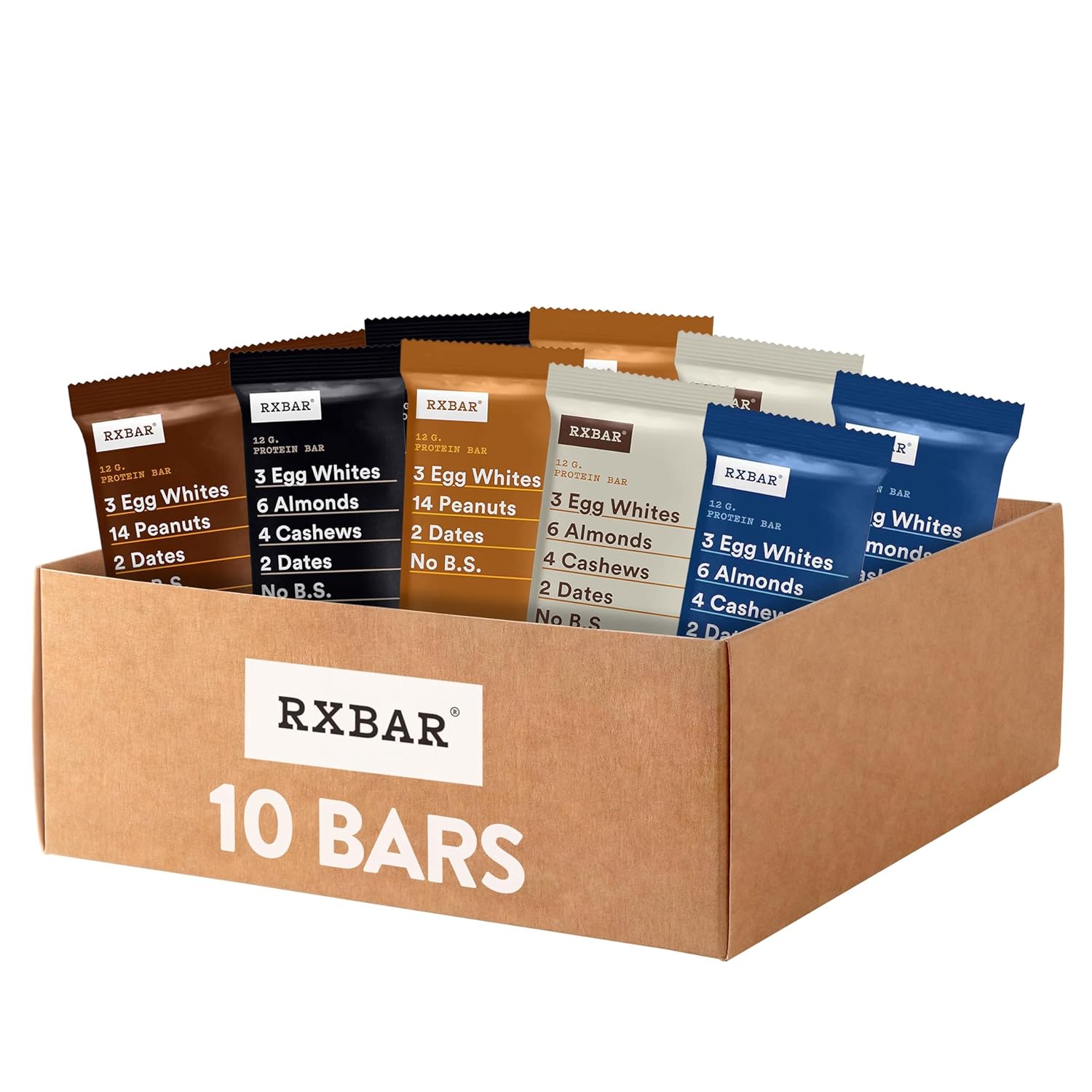 Rxbar Protein Bars, Protein Snack, Snack Bars, Variety Pack (10 Bars)