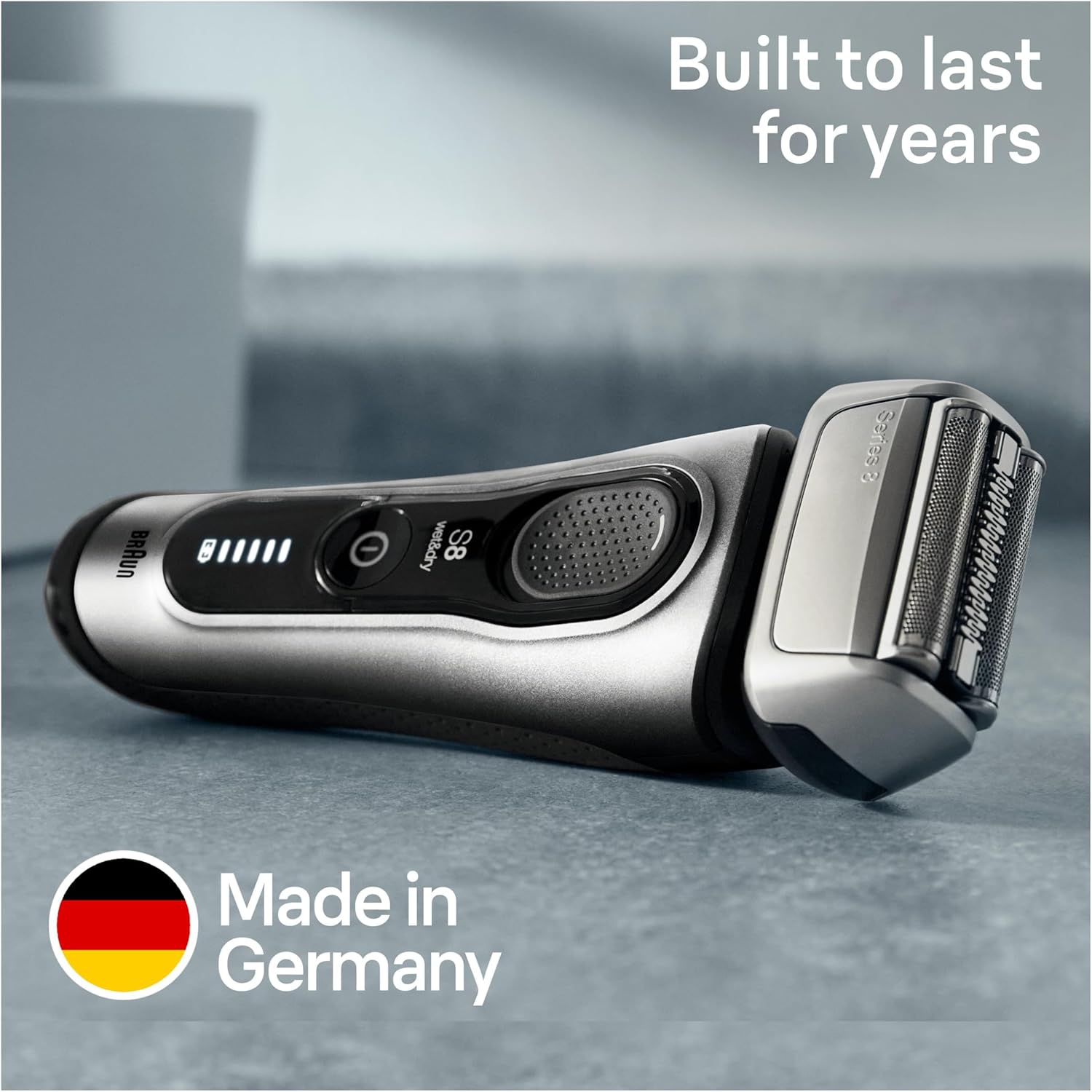 Braun Series 8 Electric Shaver for Men, 4+1 Shaving Elements & Precision Long Hair Trimmer, Charging Stand, Wet & Dry Electric Razor with 60 Minute Runtime, 8517s, Silver, Rated Which Best Buy : Amazon.co.uk: Health & Personal Care