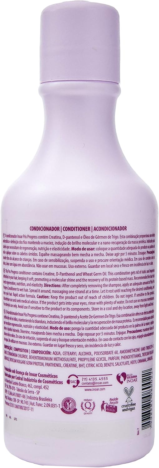 Inoar Duo Pos Progress Shampoo And Conditioner Kit, 250 Mililiters