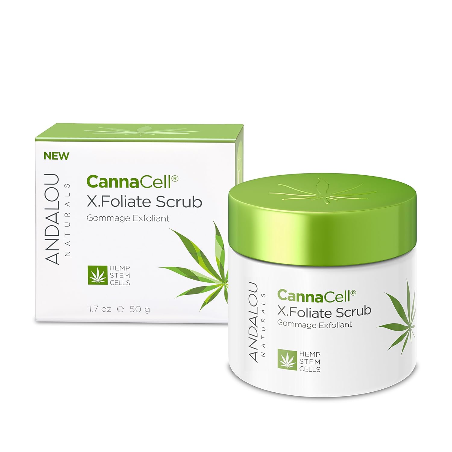 Andalou Naturals CannaCell X.Foliate Scrub, 1.7 Ounces