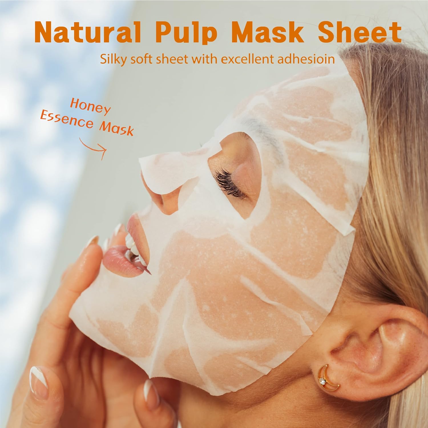 Purederm Honey Essence Mask (12 Pack) - Honey Extracts, Collagen, And Vitamin E Ingredients, Providing Nutrition And Moisturization To The Skin…