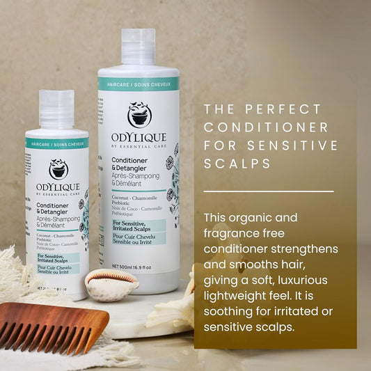 Odylique Natural & Organic Prebiotic Chamomile, & Coconut Conditioner 200Ml | Vegan & 100% Natural | Silicone Free Conditioner & Sulphate Free |
