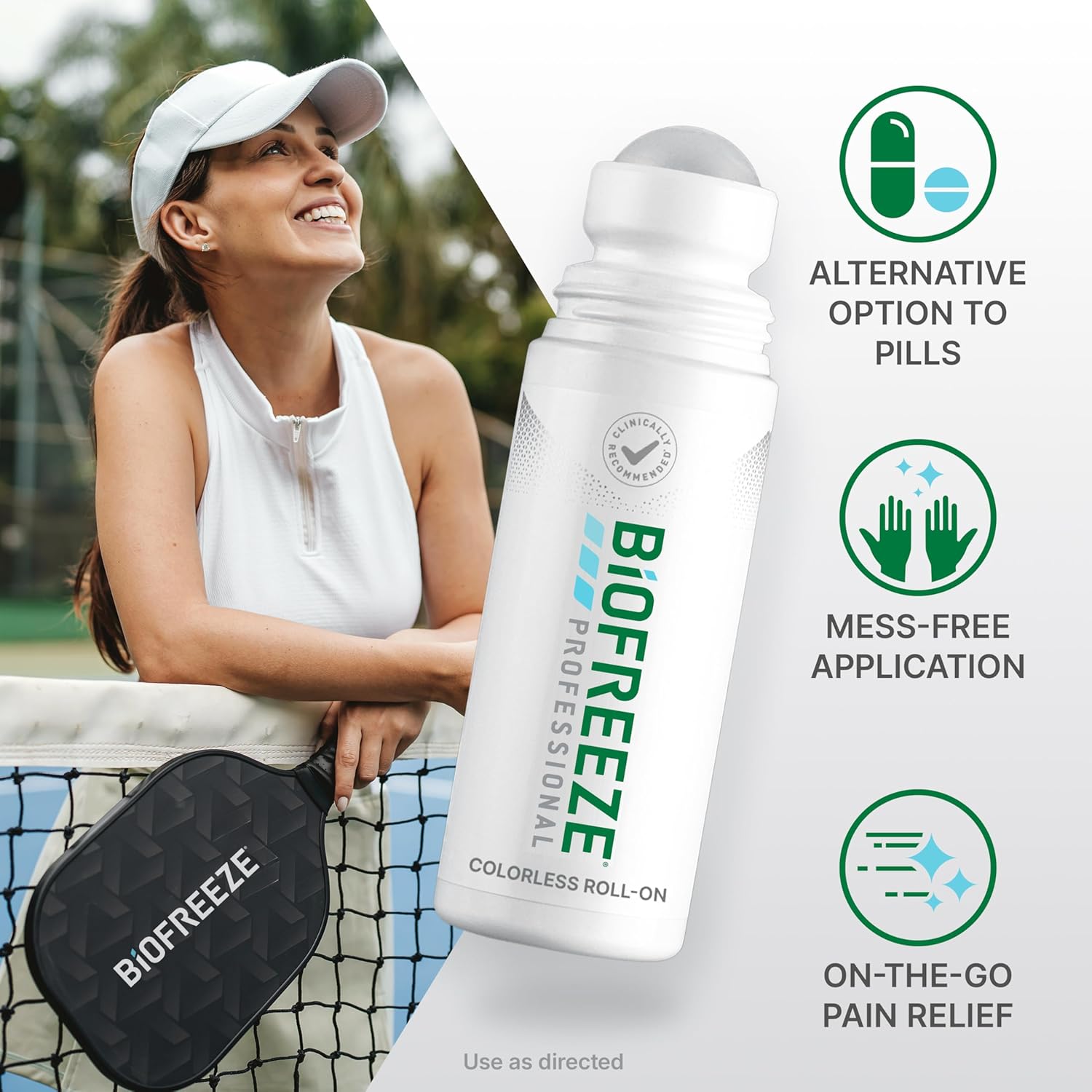 Biofreeze Overnight Pain Relief Roll-On, Arthritis Pain Reliver, Knee & Lower Back Pain Relief, Sore Muscle Relief, Lavender Scent, Fsa Eligible, 2.5 Fl Oz Biofreeze Menthol Roll-On