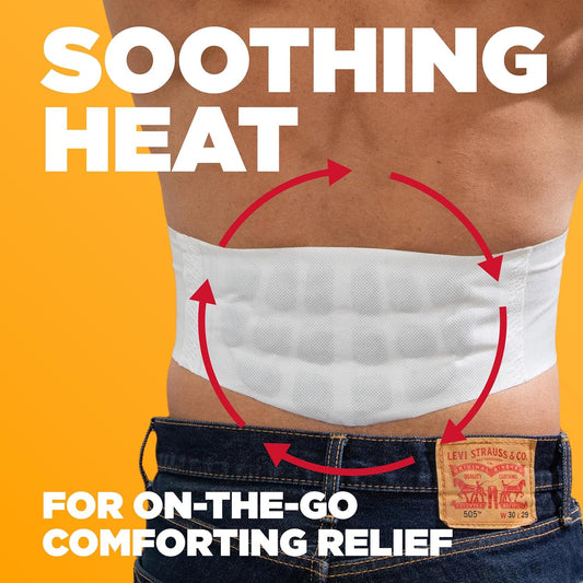 Thermacare Advanced Back & Hip Heatwraps - Adhesive, Disposable Heat Therapy Pads For Lower Back Pain, Muscle Aches, & Herniated Disc Relief - Drug-Free - Long-Lasting - L/Xl - 5-Count