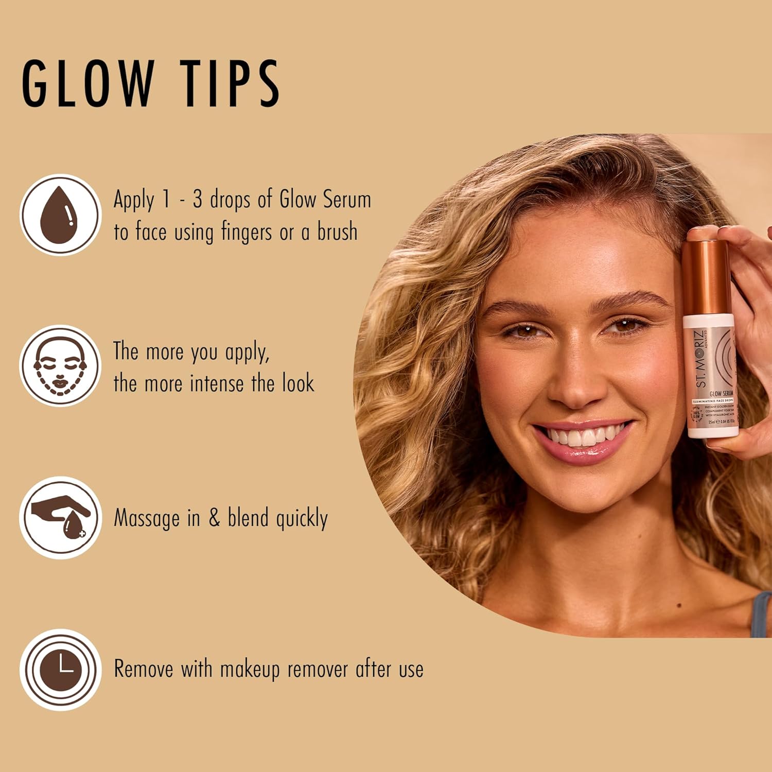 St Moriz Advanced Glow Serum Illuminating Face Drops | Illuminating Face Serum with Hyaluronic Acid | For an Instant Golden Glow & Radiant Complexion | Natural Glow Enhancer for Dewy Glass Skin | 25ml : Amazon.co.uk: Beauty