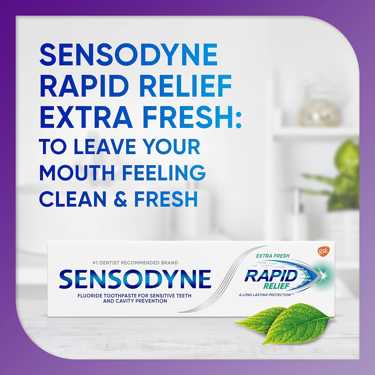 Sensodyne Rapid Relief Sensitive Toothpaste, Extra Fresh - 3.4 Ounces (Pack of 3) : Health & Household