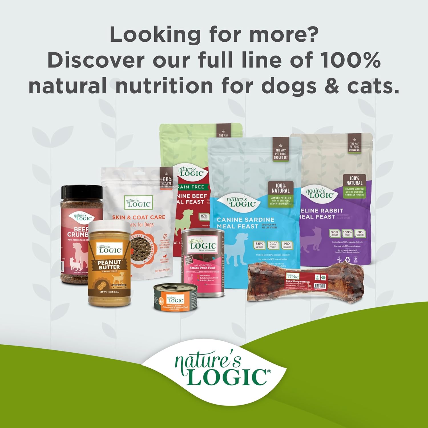 Nature's Logic Extra Meaty Shin Treat, 1 Pack : Pet Supplies
