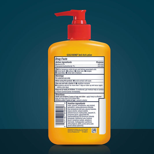Gold Bond Medicated Anti-Itch Body Lotion 5.5 Oz, Steroid Free, Fast Acting Itch Relief