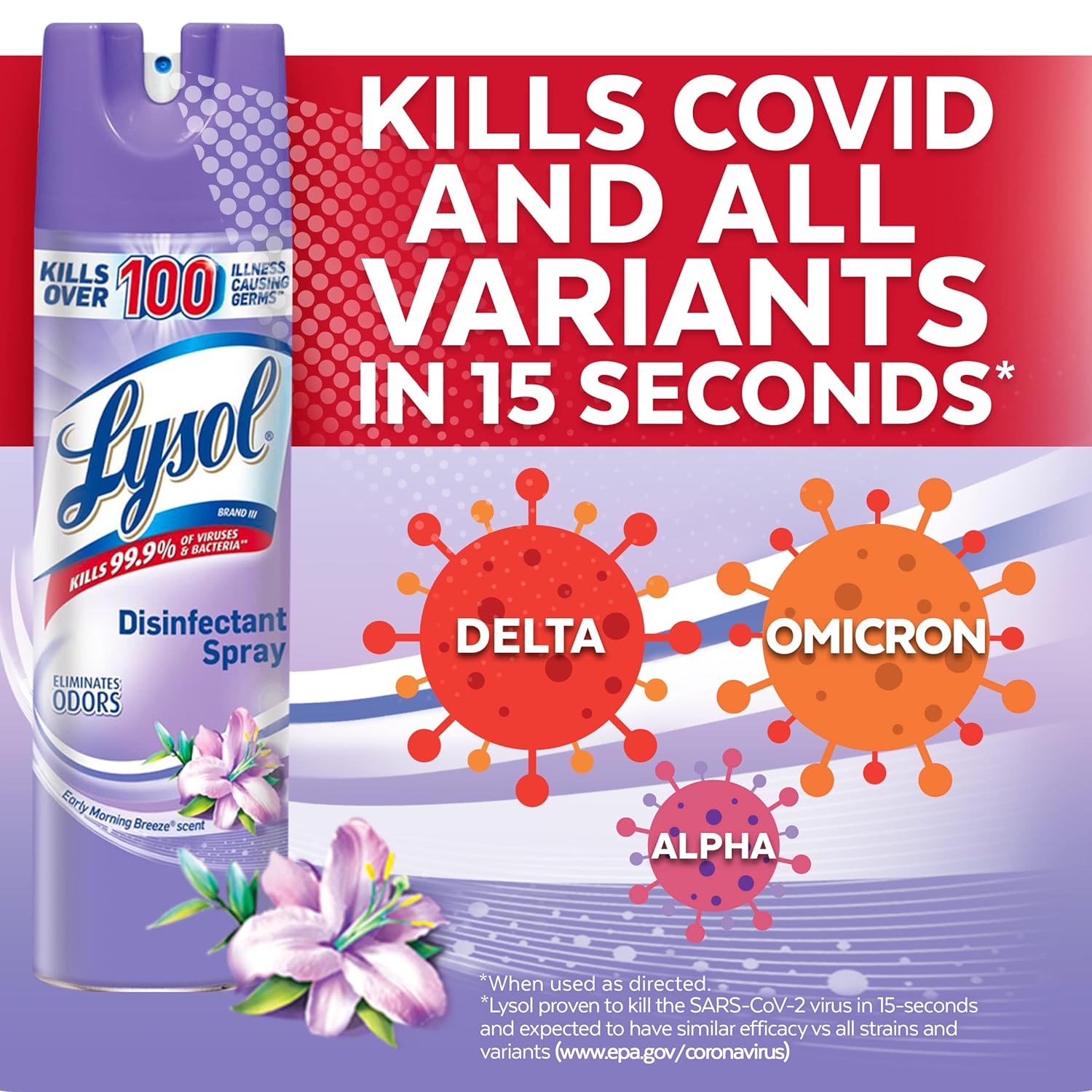 Lysol Disinfectant Spray, Early Morning Breeze, 76oz (4X19oz): Industrial & Scientific