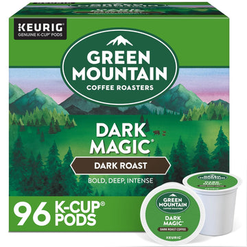 Green Mountain Coffee Roasters Dark Magic Coffee, Keurig Single-Serve K-Cup pods, Dark Roast, 96 Count (4 Packs of 24)