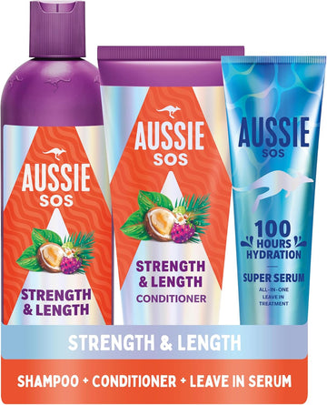 Aussie Sos Supercharged Repair Hair Mask 500Ml For Dry And Damaged Hair. Helps Repair And Protect Against Damage Leaving Hair Soft, Smooth And Hydrated For 100 Hours. Vegan Formula