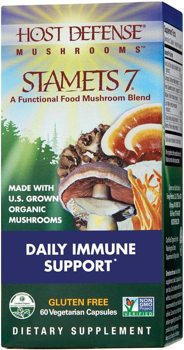 Host Defense Organic Statmets 7 Daily Immune Support, 60 Ct